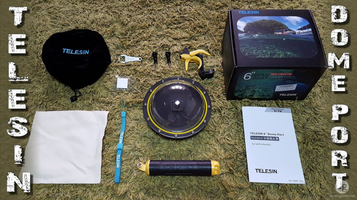 TELESIN Dome Port for GoPro: Unboxing and Mounting